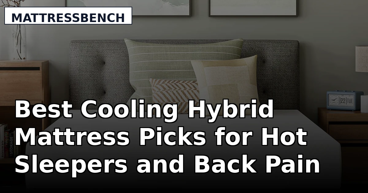 Best Cooling Hybrid Mattress Picks for Hot Sleepers and Back Pain