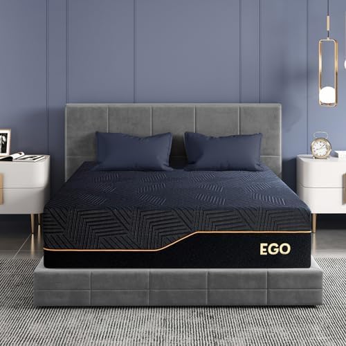 EGOHOME Queen 14 inch Memory Foam Mattress for Back Pain Relief Medium Firm